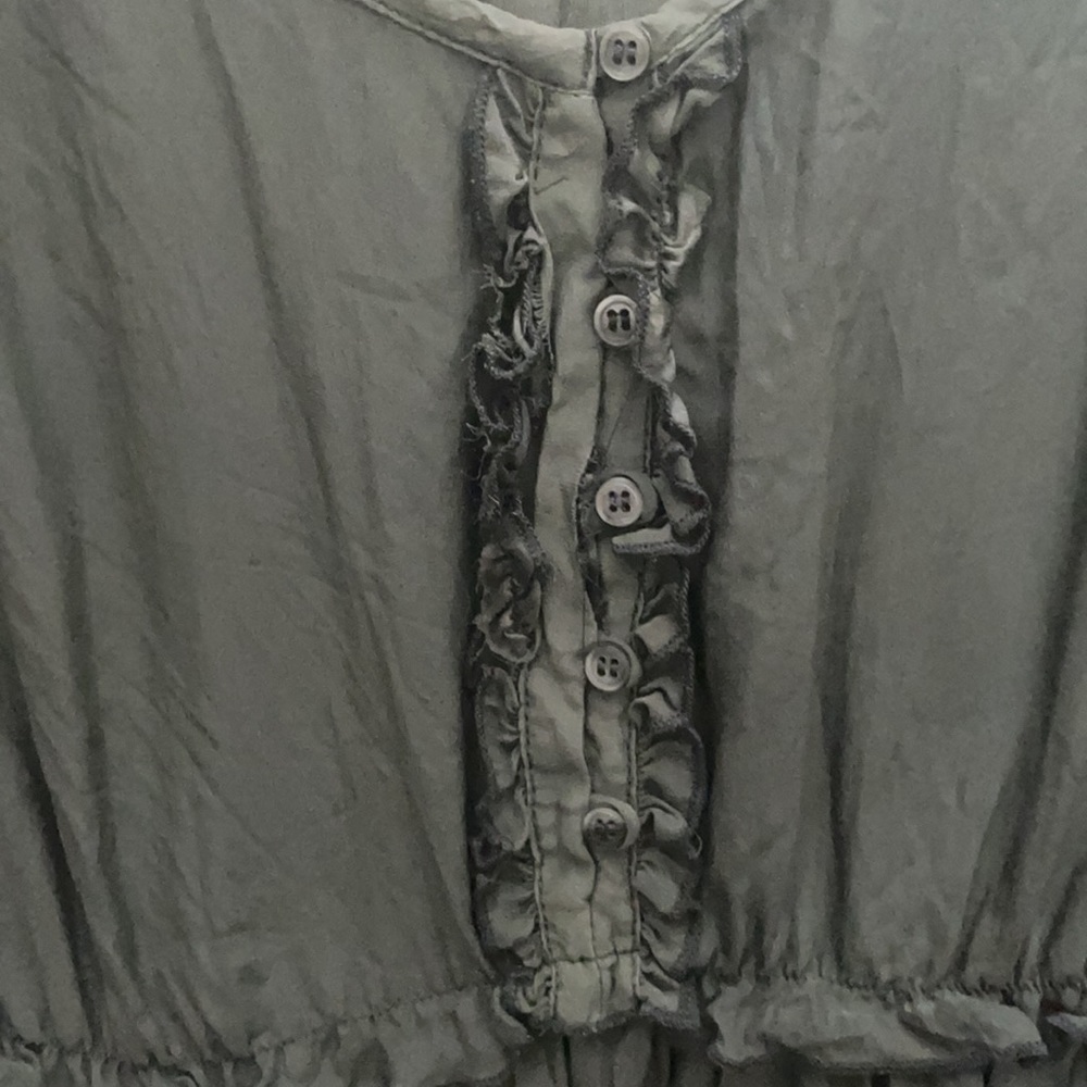 Zara Gray Ruffle Dress - Picture 4 of 7